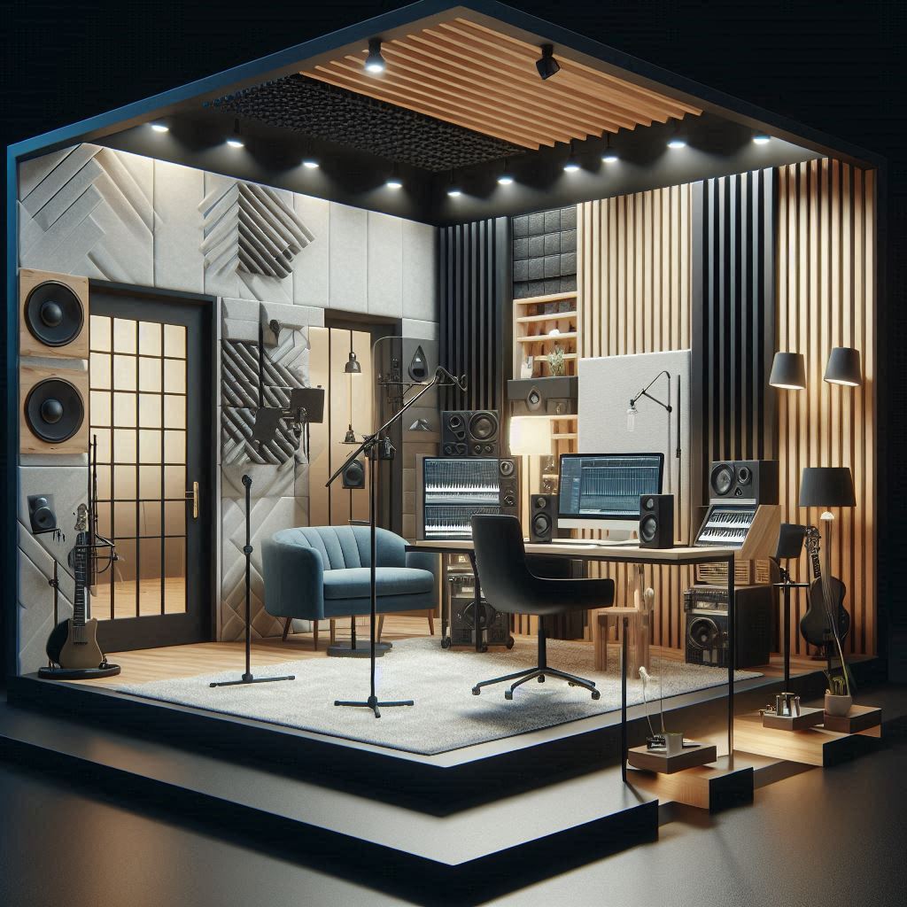 Ambiente com tratamento acústico